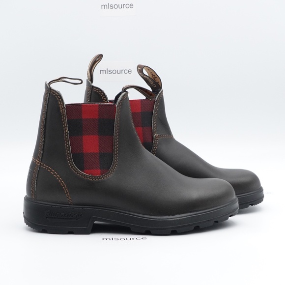 NEW Men's Blundstone x LL Bean 2308 Chelsea Boots Brown/Red - Picture 2 of 10